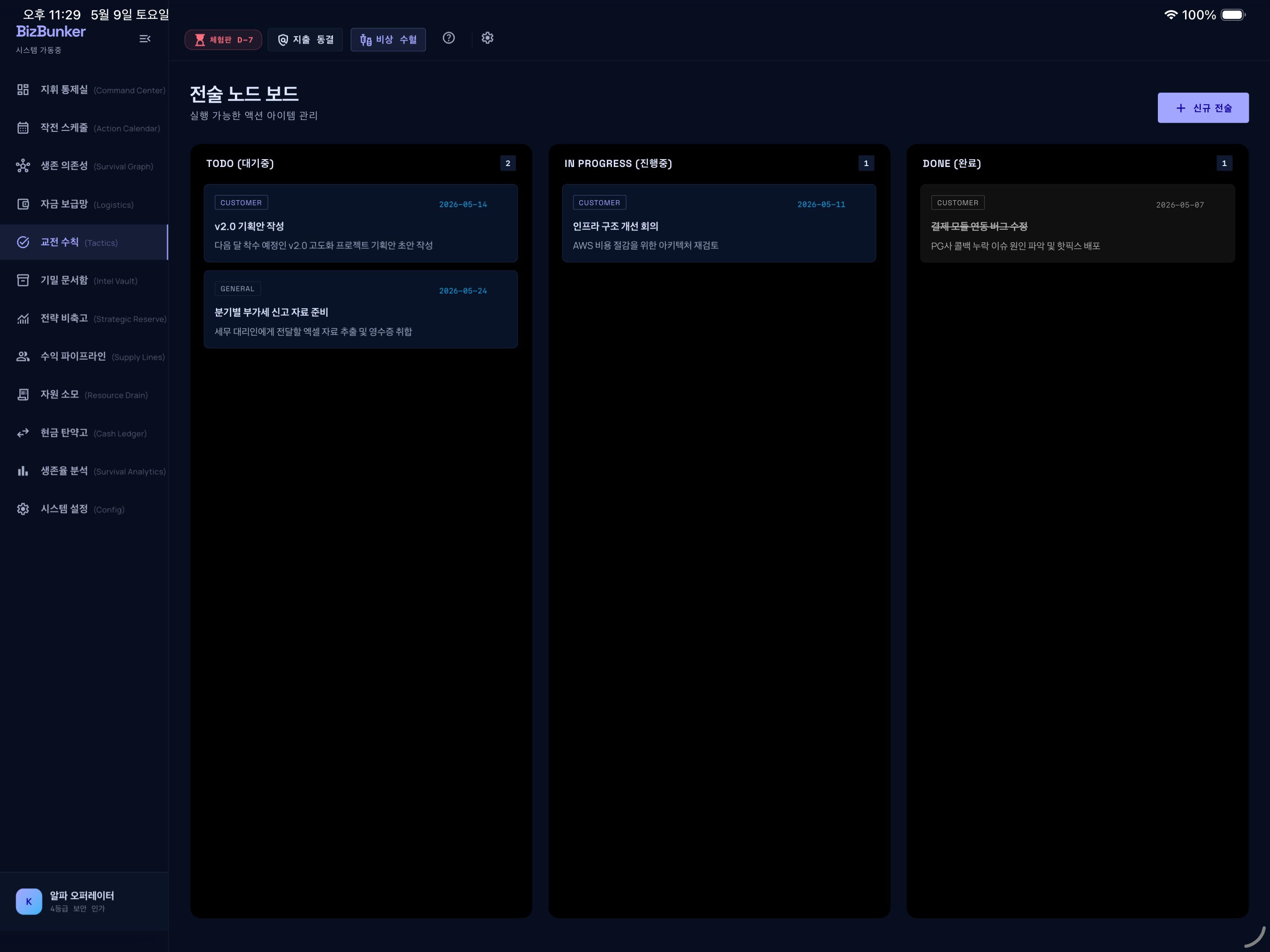 Tactics Board